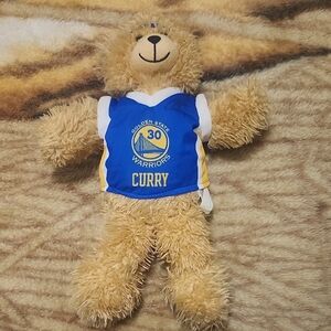 Warriors Plush Bear with Blue Jersey